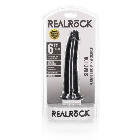 RealRock Model Smukły 15,5 cm - anatomiczny z przyssawką, naturalny kształt