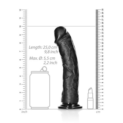 RealRock Model Zakrzywiony 23 cm - silikonowy model anatomiczny z przyssawką