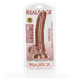 RealRock Prosty model z jądrami i przyssawką 20,5 cm - imitacja skory