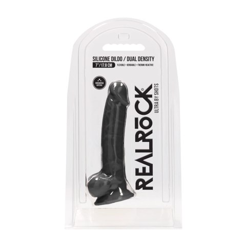 RealRock Ultra model z jądrami 18 cm silikonowy z przyssawką
