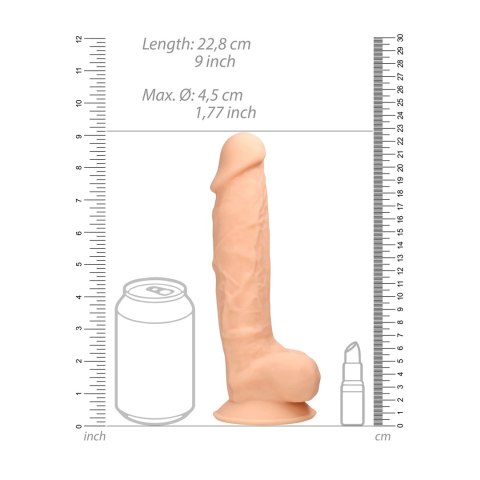 RealRock Ultra silikonowy model z przyssawką i anatomicznymi detalami 23cm