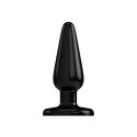 EasyToys Plug anatomiczny 10 cm z mocną przyssawką czarny