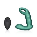 Ouch! Beaded masażer prostaty z pilotem, zielony, 10 trybow wibracji