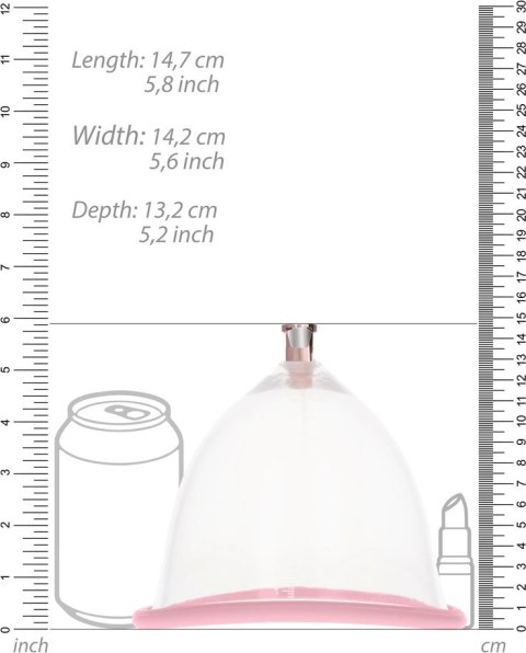 Pumped by Shots - Duży zestaw prożniowy do stymulacji piersi