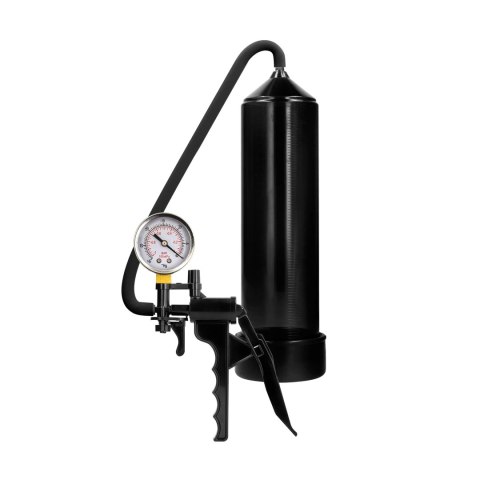 Pumped by Shots Elite - system powiększający z manometrem, czarny