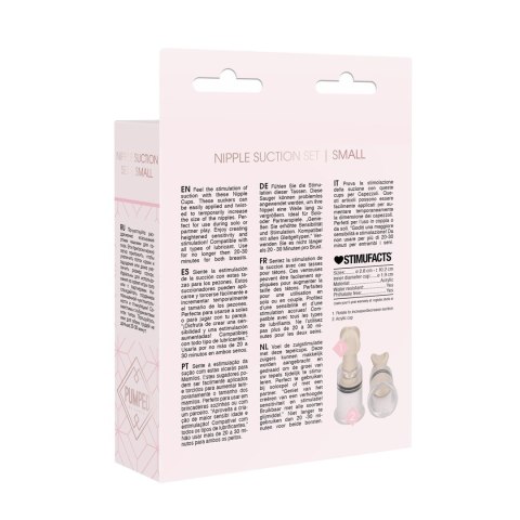 Pumped by Shots - Zestaw przyssawek do stymulacji sutkow, rozmiar S