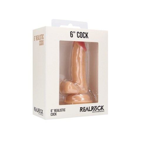 RealRock Model 15 cm z anatomiczną podstawą, kolor naturalny