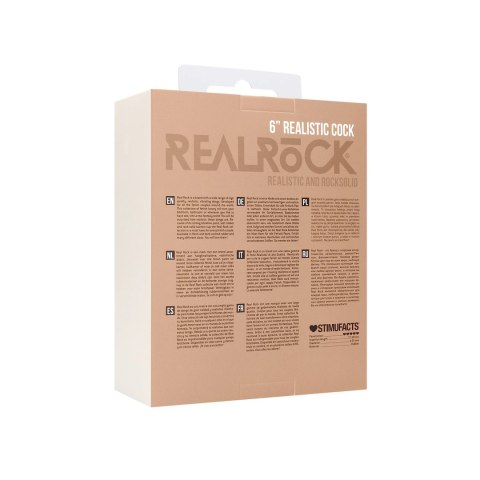 RealRock Model 15 cm z anatomiczną podstawą, kolor naturalny
