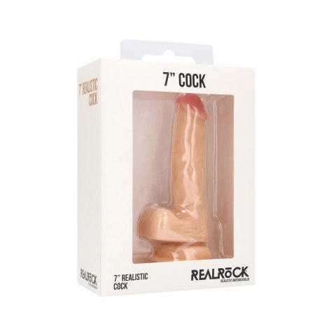 RealRock Model Gumowy 18 cm - Anatomiczna Forma z Przyssawką, Skora