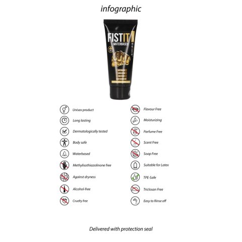 Shots Fist It Lubrykant wodny 100 ml - bezzapachowy, neutralny