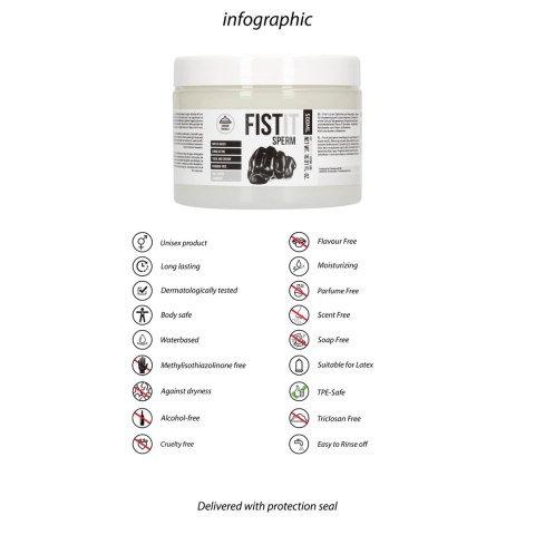 Shots Fist It Lubrykant wodny 500 ml - formuła imitująca naturalne nawilżenie