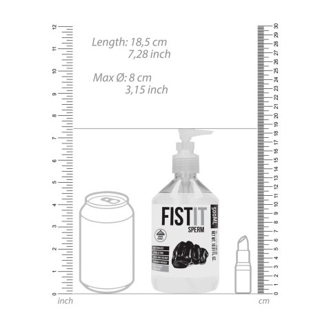 Shots Fist It Lubrykant wodny imitujący 500 ml, bezzapachowy