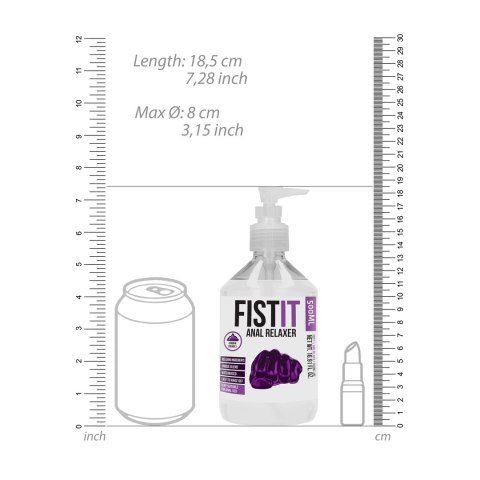 Shots Fist It Lubrykant wodny relaksujący 500 ml, bezbarwny