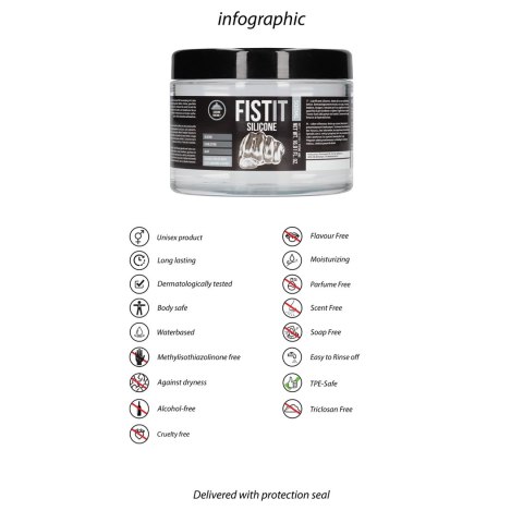 Shots Fist It Silikonowy żel intymny 500ml, bezzapachowy, bezbarwny