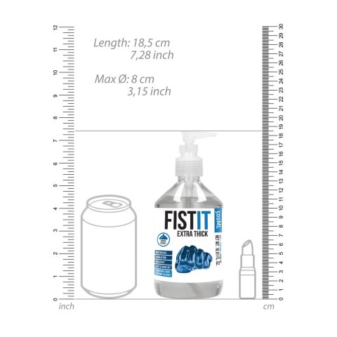 Shots Fist It Water-Based Gęsty Żel Intymny 500 ml, Bezbarwny