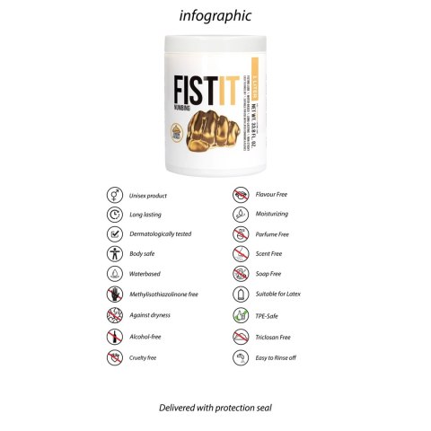 Shots Fist It żel nawilżający intymny 1000 ml łagodzący efekt