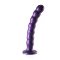 Ouch! Beaded G-Spot 20,5 cm - silikonowy model z przyssawką, fioletowy