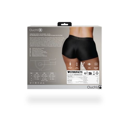 Ouch! Bokserki z paskiem XL/XXL z 10-stopniowym systemem wibracji