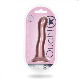 Ouch! Curvy G-Spot 17 cm ultra miękki model silikonowy z przyssawką