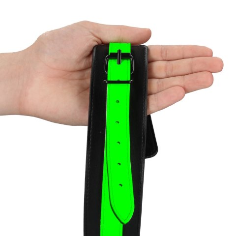 Ouch! Glow in the Dark - Kajdanki Rękawy Fluorescencyjne Regulowane