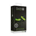 Ouch! Glow in the Dark - Kajdanki Rękawy Fluorescencyjne Regulowane