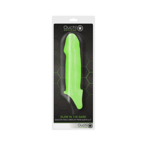 Ouch! Glow in the Dark - elastyczna nakładka świecąca, gruba, zielona