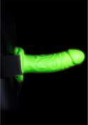 Ouch! Glow in the Dark uprząż z paskiem, świecąca, 18 cm, zielona