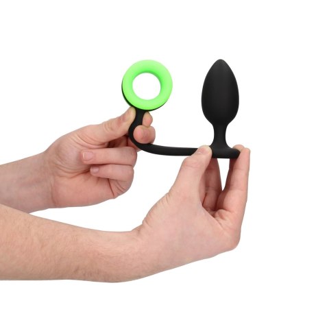 Ouch! Glow in the Dark - zestaw z pierścieniem i korkiem, świecący