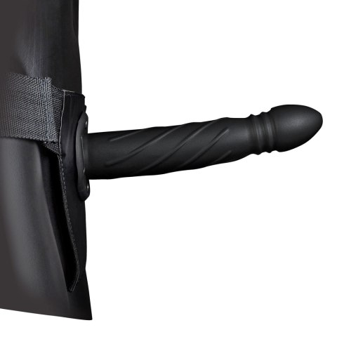 Ouch! Hollow Strap-On 20 cm - anatomiczny model na pasku z wypustkami