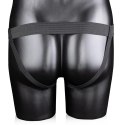 Ouch! Hollow Strap-On 20 cm - anatomiczny model na pasku z wypustkami