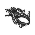OUCH! Royal Black Lace Mask - maska koronkowa, regulowana, czarna