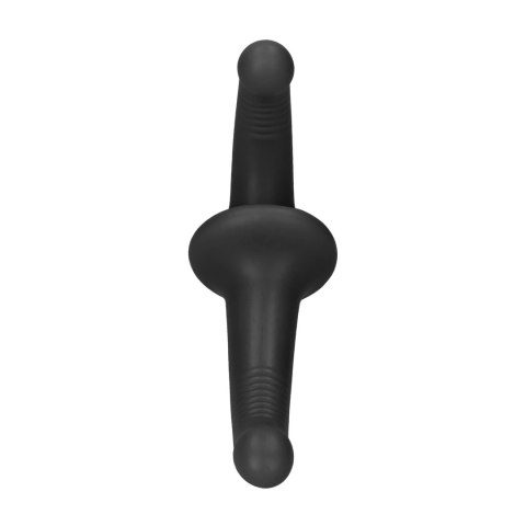 OUCH! Strap-On bez paskow silikonowy z pilotem, 10 trybow, czarny