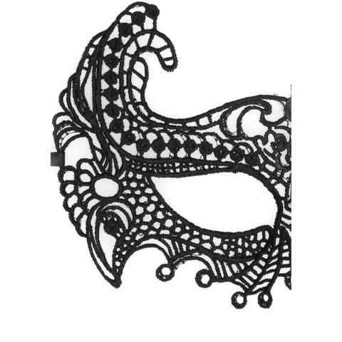 Ouch! Empress Maska Koronkowa Czarna Laserowo Cięta