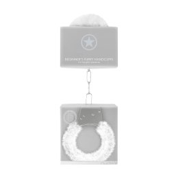 Ouch! Kajdanki Furry z futerkiem - model dla początkujących, czarne