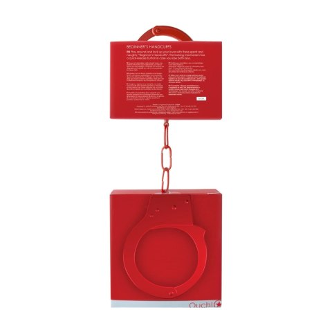 Ouch! Kajdanki metalowe z szybkim zwalnianiem dla początkujących