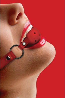 Ouch! Knebel z kulką - regulowany pasek, czarny, uniwersalny