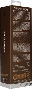 Ouch! Lina do Shibari 10 m - wytrzymały sznur bawełniany czarny