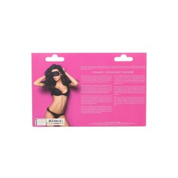 Ouch! Maska na oczy Delikatna komfortowa regulowana czarna