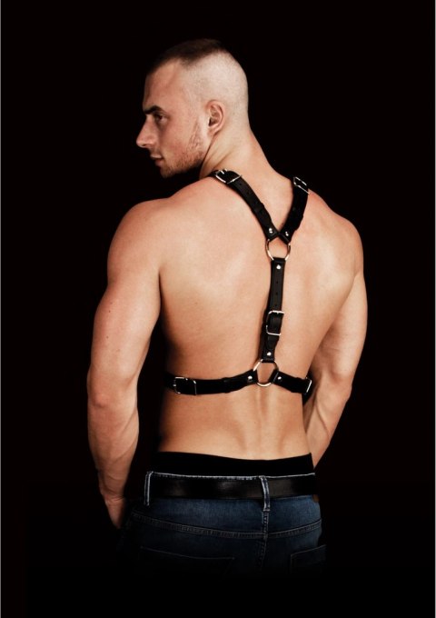 Ouch! Uprząż na klatkę piersiową Thanos - skora PU, regulowana