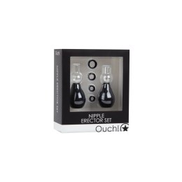 Ouch! Zestaw przyssawek do stymulacji sutkow z gumowymi pierścieniami