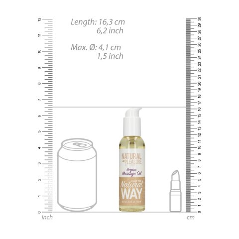 Love to Love Wegański Olejek do Masażu 150 ml, naturalny, eco opakowanie