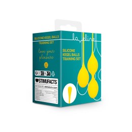 Loveline Carambola - Zestaw silikonowych kulek do ćwiczeń mięśni dna miednicy żołty