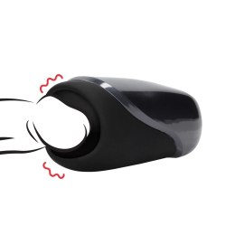 Loveline Licorice Black - Wibrująca maszyna intymna, silikonowa, czarna