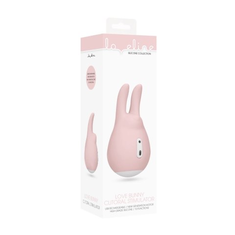 Loveline Love Bunny - Kompaktowy stymulator punktowy USB, silikonowy