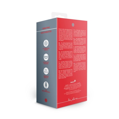 Loveline Sleeve Licorice Black - wibrująca maszyna intymna, czarna