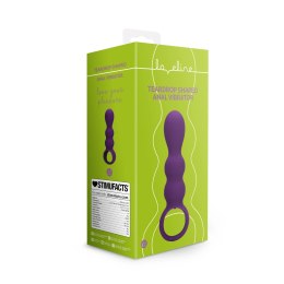 Loveline Wibrator anatomiczny Clear Purple - model łezka, silikonowy