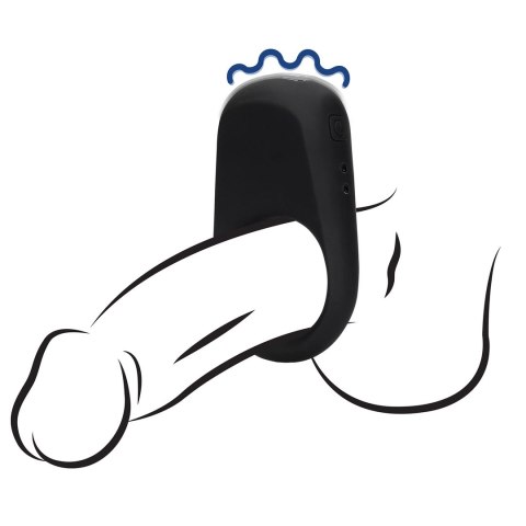 Loveline Wibrujący Pierścień Licorice Black - Elastyczny Silikonowy Model