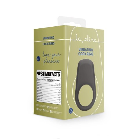 Loveline Wibrujący Pierścień Licorice Black - Elastyczny Silikonowy Model