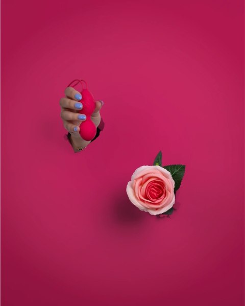 Loveline Zestaw Wibrujących Jajeczek z Pilotem Strawberry Red