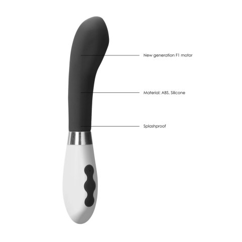 Luna by Shots Apollo - model pochylony, silikonowy, 21 cm, fioletowy